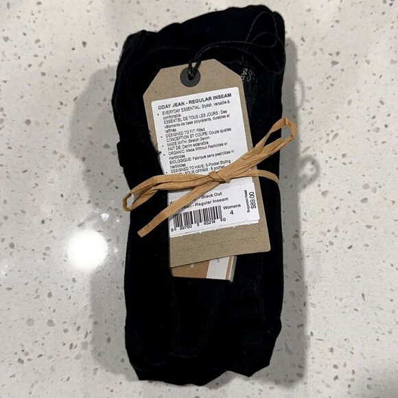 NWT Prana Women's Oday Skinny Jeans in Black Out - Size 4 - Picture 3 of 13